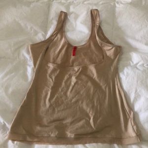 Spanx open bust cami like new size xl nude